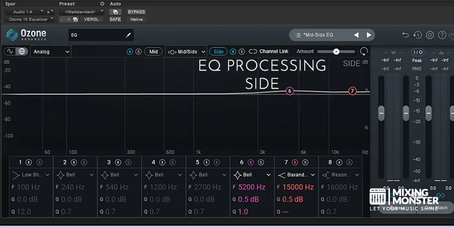 EQ Processing In Side Mode