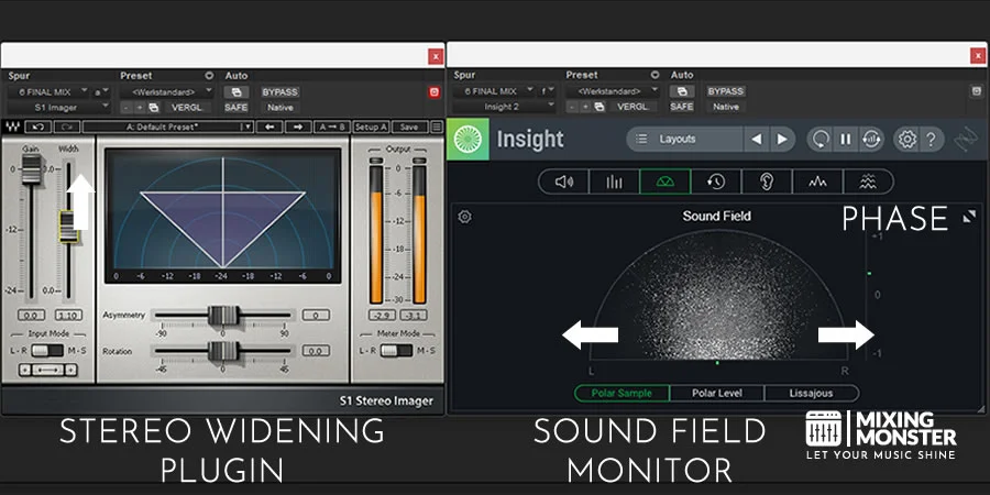Stereo Widening And Sound Field Monitoring