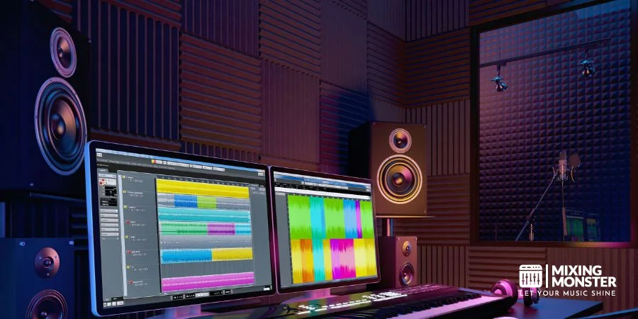Studio With Stereo Speakers