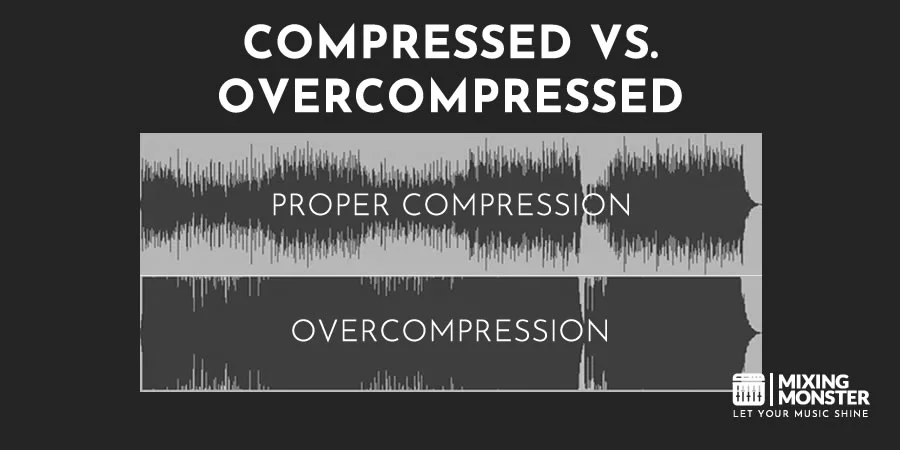 Compressed Vs. Overcompressed Audio Signal