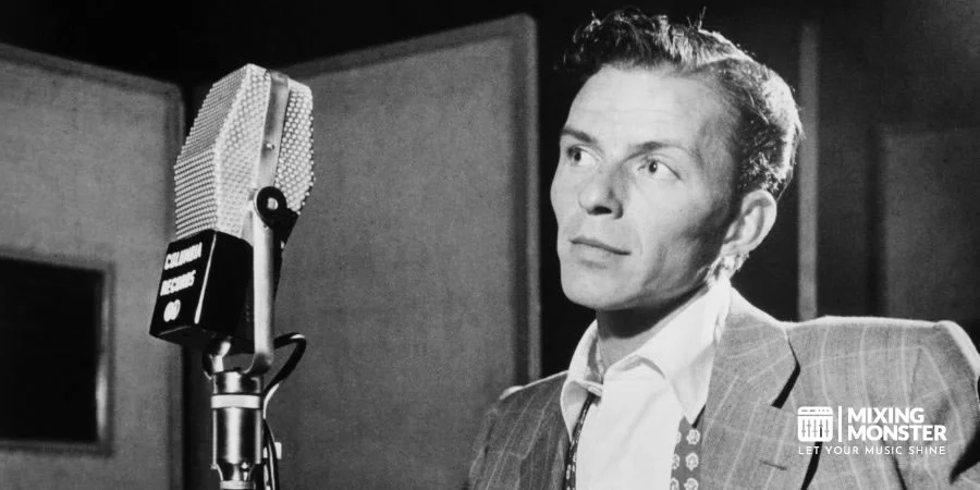 Frank Sinatra In A Recording Session