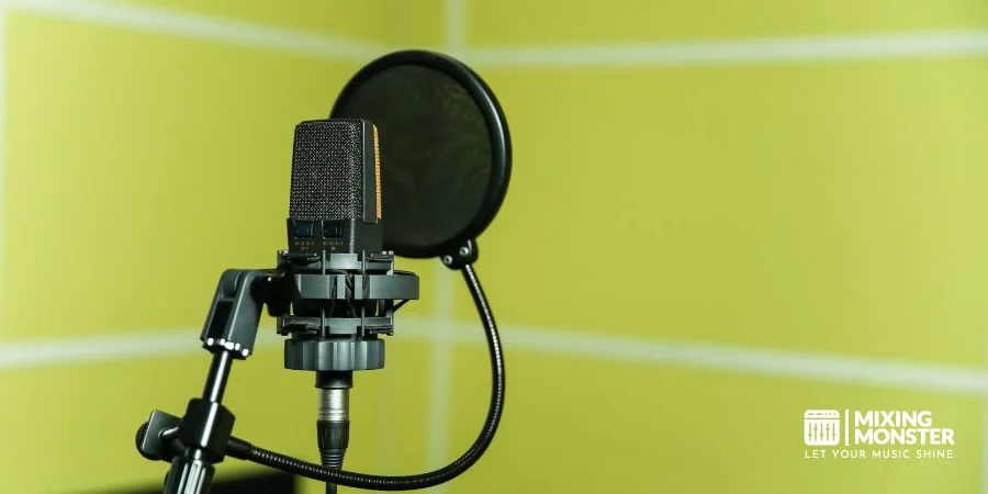 Microphone With Stand, Shockmount And Popfilter
