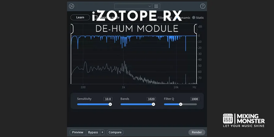 iZotope RX De-Hum Module